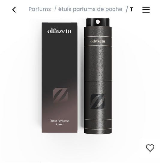 Parfum de Poche Bordeaux 15ml - Étui Cuir Timeless